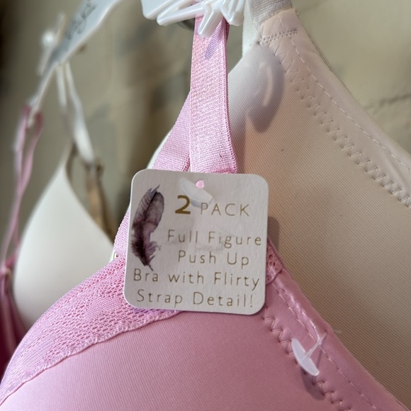 Jessica Simpson bras Pink and White Bra Set of 2 white & pink 38C - Picture 3 of 4